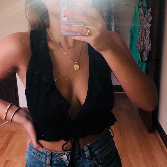 Free People Tops - Free People Black Top Size XS